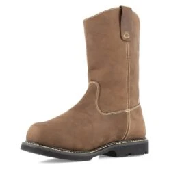 Men's Iron Age 11" Groundbreaker Pull-On Internal Met Guard Boots 9 Men's Iron Age 11" Groundbreaker Pull-On Internal Met Guard Boots -SafeStep Outfitters 2 650 iron age 11 groundbreaker pull on internal met guard boots brown