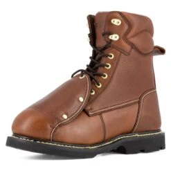 Men's Iron Age 8" Groundbreaker External Met Guard Steel Toe Boots -SafeStep Outfitters 2 650 iron age 8 groundbreaker external met guard steel toe boots brown