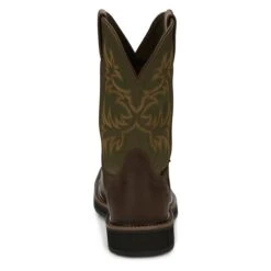 Men's Justin Original Work Boots 11" Keavan Met Guard Steel Toe Waterproof -SafeStep Outfitters 2 650 justin original work boots 11 keavan met guard steel toe waterproof dark brown mossy green