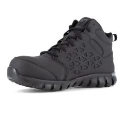 Women's Reebok 6" Sublite Cushion Work Composite Toe Boots -SafeStep Outfitters 2 650 reebok 6 sublite cushion work composite toe boots black2