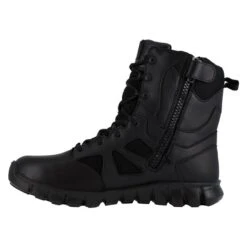 Women's Reebok 8" Sublite Cushion Tactical Waterproof Boot Side-Zip Boots -SafeStep Outfitters 2 650 reebok 8 sublite cushion tactical waterproof boot side zip boots black