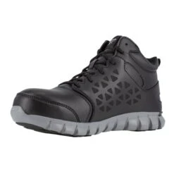 Men's Reebok Sublite Cushion Work Mid Composite Toe Waterproof -SafeStep Outfitters 2 650 reebok sublite cushion work mid composite toe waterproof black