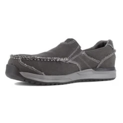 Men's Rockport Works Langdon Casual Slip-On Composite Toe -SafeStep Outfitters 2 650 rockport works langdon casual slip on composite toe charcoal