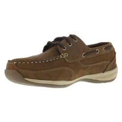 Men's Rockport Works Sailing Club Boat Shoe Steel Toe 9 Men's Rockport Works Sailing Club Boat Shoe Steel Toe -SafeStep Outfitters 2 650 rockport works sailing club boat shoe steel toe brown1