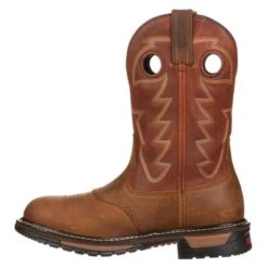 Men's Rocky 11" Branson Saddle Roper Waterproof Boots -SafeStep Outfitters 2 650 rocky 11 branson saddle roper waterproof aztec crazy horse ochre