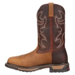 Men's Rocky 11" Original Ride Round Toe Boots -SafeStep Outfitters 2 650 rocky 11 original ride round toe aztec crazy horse bridle brown
