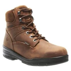 Men's Wolverine 6" Leather Durashocks Work Steel Toe Boots 15 Men's Wolverine 6" Leather Durashocks Work Steel Toe Boots -SafeStep Outfitters 2 650 wolverine 6 leather durashocks work steel toe dark brown