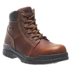 Men's Wolverine 6" Marquette Steel Toe Boots -SafeStep Outfitters 2 650 wolverine 6 marquette steel toe walnut