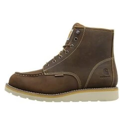 Men's Carhartt 6" Moc Toe Wedge Waterproof Boots -SafeStep Outfitters 3 1001 carhartt 6 moc toe wedge waterproof dark bison brow