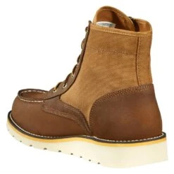 Men's Carhartt 6" Wedge Moc Toe Boots 12 Men's Carhartt 6" Wedge Moc Toe Boots -SafeStep Outfitters 3 1001 carhartt 6 wedge moc toe boots brown leather tan duck