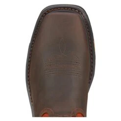Men's Ariat 11" Workhog Wide Square Toe Boots -SafeStep Outfitters 3 650 ariat 11 workhog wide square toe dark earth brick