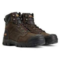 Men's Ariat 6" Treadfast Waterproof Boots -SafeStep Outfitters 3 650 ariat 6 treadfast waterproof boots dark brown1
