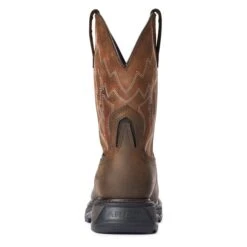 Men's Ariat Big Rig Waterproof Composite Toe Boots -SafeStep Outfitters 3 650 ariat big rig waterproof composite toe boots dark brown distressed brown