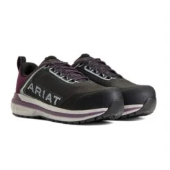 Women's Ariat Outpace Composite Toe -SafeStep Outfitters 3 650 ariat outpace composite toe black shadow purple