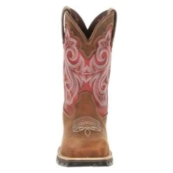 Women's Durango Lady Rebel Composite Toe Waterproof Western Work Boots -SafeStep Outfitters 3 650 durango lady rebel composite toe waterproof western work boots briar brown rusty red