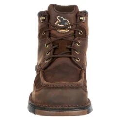 Men's Georgia 6" Athens Work Moc Toe Waterproof Boots -SafeStep Outfitters 3 650 georgia 6 athens work moc toe waterproof brown