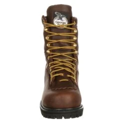 Men's Georgia 8" Low-Heel Logger Steel Toe Waterproof Boots 13 Men's Georgia 8" Low-Heel Logger Steel Toe Waterproof Boots -SafeStep Outfitters 3 650 georgia 8 low heel logger steel toe waterproof tumbled chocolate