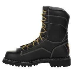 Men's Georgia 9" Low-Heel Logger Waterproof Boots -SafeStep Outfitters 3 650 georgia 9 low heel logger waterproof black