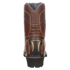 Men's Georgia AMP LT Logger Composite Toe Waterproof Boots -SafeStep Outfitters 3 650 georgia amp lt logger composite toe waterproof brown