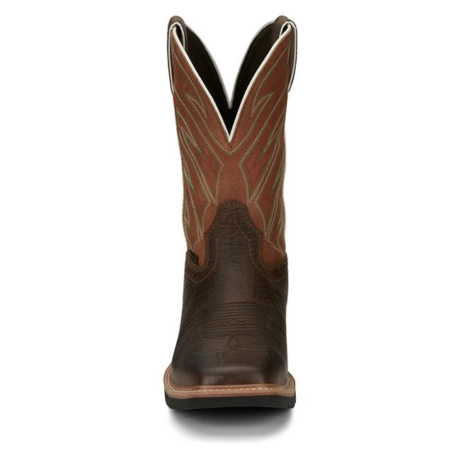 Men's Justin Original Work Boots 11" Electrician Square Toe Steel Toe 6 Men's Justin Original Work Boots 11" Electrician Square Toe Steel Toe - Image 4