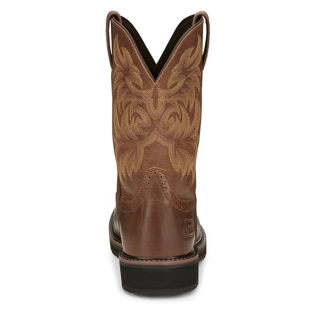 Men's Justin Original Work Boots 11" Handler Square Toe Composite Toe 6 Men's Justin Original Work Boots 11" Handler Square Toe Composite Toe - Image 4