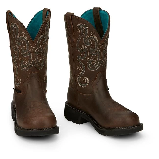 Women's Justin Original Work Boots 11" Tasha Steel Toe Waterproof 6 Women's Justin Original Work Boots 11" Tasha Steel Toe Waterproof - Image 4