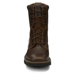 Men's Justin Original Work Boots 8" Pulley Square Toe -SafeStep Outfitters 3 650 justin original work boots 8 pulley square toe rugged tan