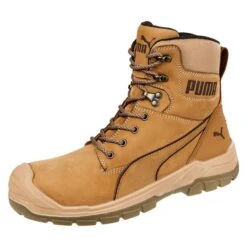 Men's Puma Safety Conquest CTX High Composite Toe Waterproof Boots -SafeStep Outfitters 3 650 puma safety conquest ctx high composite toe waterproof boots wheat