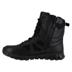 Men's Reebok 8" Sublite Cushion Tactical Side-Zip Waterproof Boots -SafeStep Outfitters 3 650 reebok 8 sublite cushion tactical side zip waterproof black