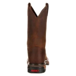 Men's Rocky 11" Original Ride Steel Toe Boots -SafeStep Outfitters 3 650 rocky 11 original ride steel toe dark brown