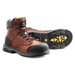 Men's Terra 6" Patton Composite Toe Waterproof Boots -SafeStep Outfitters 3 650 terra 6 patton composite toe waterproof boots brown