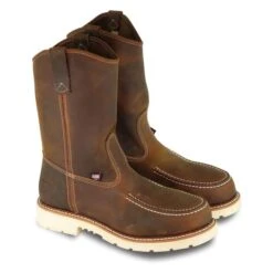 Men's Thorogood 11" Wellington Moc Toe Steel Toe Boots 10 Men's Thorogood 11" Wellington Moc Toe Steel Toe Boots -SafeStep Outfitters 3 650 thorogood 11 wellington moc toe steel toe trail crazyhorse