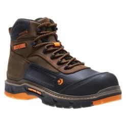 Men's Wolverine Overpass Mid Composite Toe Boots -SafeStep Outfitters 3 650 wolverine overpass mid composite toe summer brown