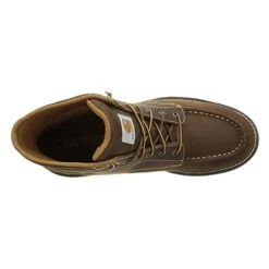 Men's Carhartt 6" Moc Toe Wedge Waterproof Boots -SafeStep Outfitters 4 1001 carhartt 6 moc toe wedge waterproof dark bison brow
