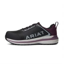 Women's Ariat Outpace Composite Toe -SafeStep Outfitters 4 650 ariat outpace composite toe black shadow purple