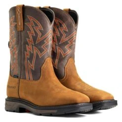 Men's Ariat Workhog XT BOA Waterproof Boots -SafeStep Outfitters 4 650 ariat workhog xt boa waterproof boots aged bark brown
