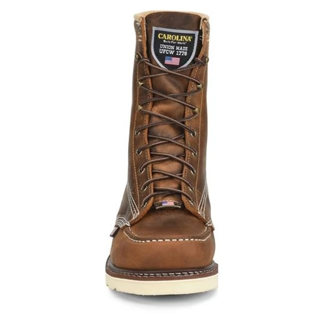 Men's Carolina 8" Domestic Moc Toe Wedge Boots 7 Men's Carolina 8" Domestic Moc Toe Wedge Boots - Image 5