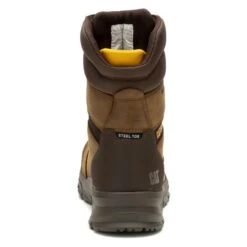 Men's CAT 8" Accomplice X Steel Toe Waterproof Boots -SafeStep Outfitters 4 650 cat accomplice x 8 steel toe waterproof boots real brown