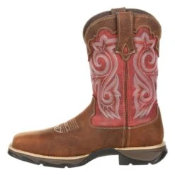 Women's Durango Lady Rebel Composite Toe Waterproof Western Work Boots -SafeStep Outfitters 4 650 durango lady rebel composite toe waterproof western work boots briar brown rusty red