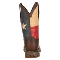 Men's Durango Rebel Flag Steel Toe Boots -SafeStep Outfitters 4 650 durango rebel flag steel toe dark brown texas flag