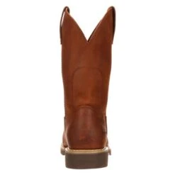 Men's Georgia 11" Mini-Lug Pull-On Boots -SafeStep Outfitters 4 650 georgia 11 mini lug pull on prarie chestnut