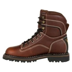 Women's Georgia Amp LT Logger Alloy Toe Waterproof Boots -SafeStep Outfitters 4 650 georgia amp lt logger alloy toe waterproof boots brown