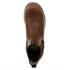 Men's Georgia AMP LT Wedge Steel Toe Waterproof Chelsea Boots -SafeStep Outfitters 4 650 georgia amp lt wedge steel toe waterproof chelsea boots brown