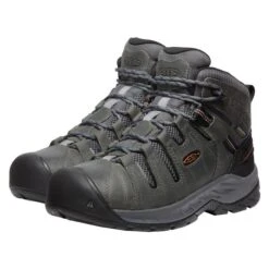 Men's Keen Utility Flint II MID Waterproof Boots -SafeStep Outfitters 4 650 keen utility flint ii mid waterproof boots steel gray tortoise shell