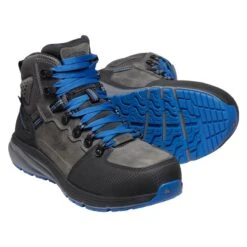 Men's Keen Utility Red Hook Mid Carbon Toe Waterproof Boots -SafeStep Outfitters 4 650 keen utility red hook mid carbon toe waterproof boots steel gray bright cobalt