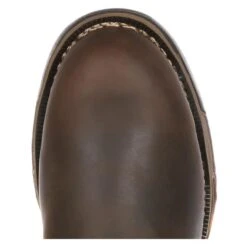 Men's Rocky 11" Aztec Pull-On Steel Shank Waterproof Boots -SafeStep Outfitters 4 650 rocky 11 aztec pull on steel shank waterproof brown