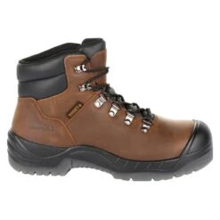 Women's Rocky 5" Worksmart Composite Toe Waterproof Boots -SafeStep Outfitters 4 650 rocky 5 worksmart composite toe waterproof brown2