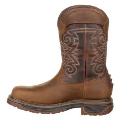 Men's Rocky Iron Skull Composite Toe Waterproof Boots -SafeStep Outfitters 4 650 rocky iron skull composite toe waterproof brown