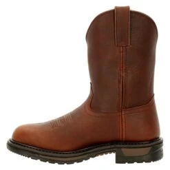 Men's Rocky Original Ride FLX Unlined Western Boots -SafeStep Outfitters 4 650 rocky original ride flx unlined western boots brown