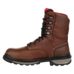 Men's Rocky Rams Horn Work Waterproof Boots -SafeStep Outfitters 4 650 rocky rams horn work waterproof boots dark brown